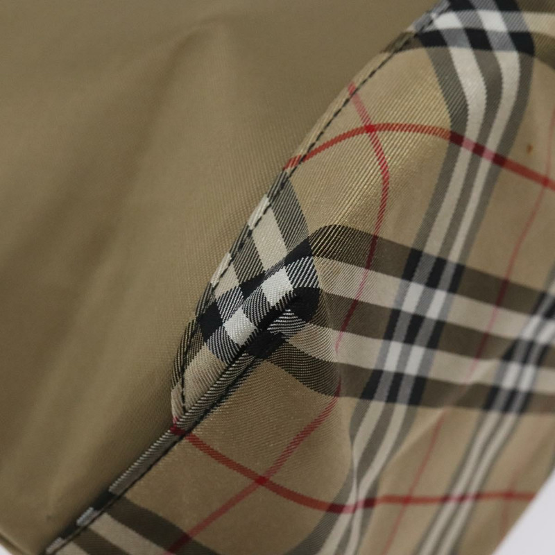 【日本直送】BURBERRY Nova 格紋藍標手提包尼龍米色銀色正品 ti3241-12