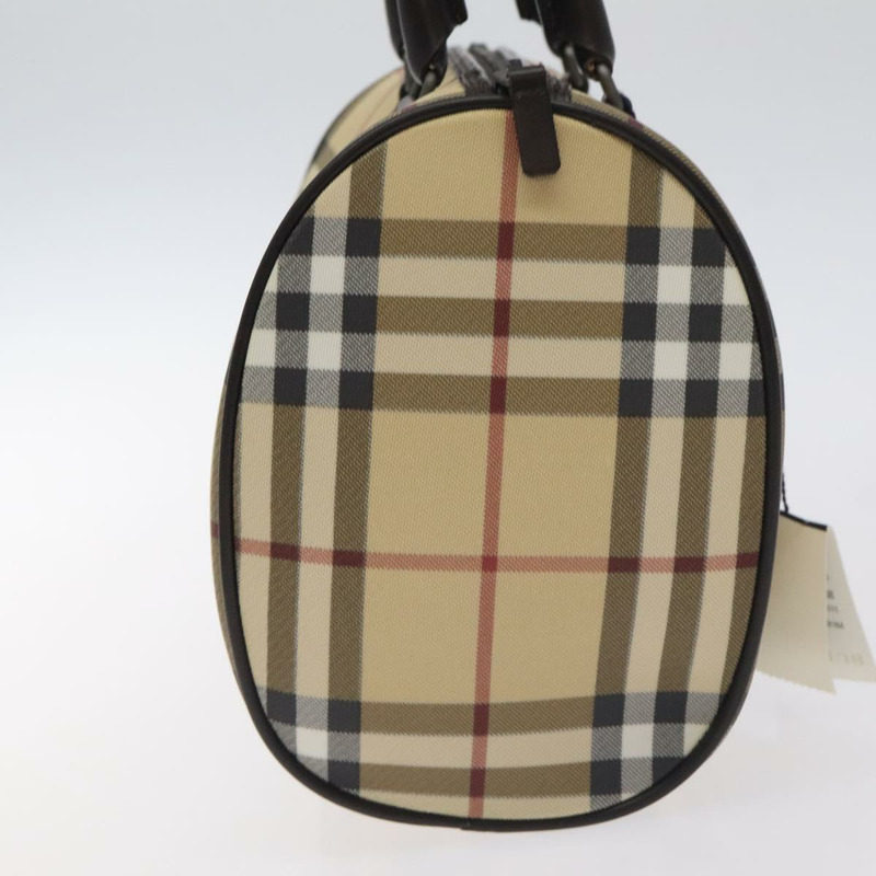 【日本直送】BURBERRY Nova 格紋手提包 PVC 米色正品 BA3513-3