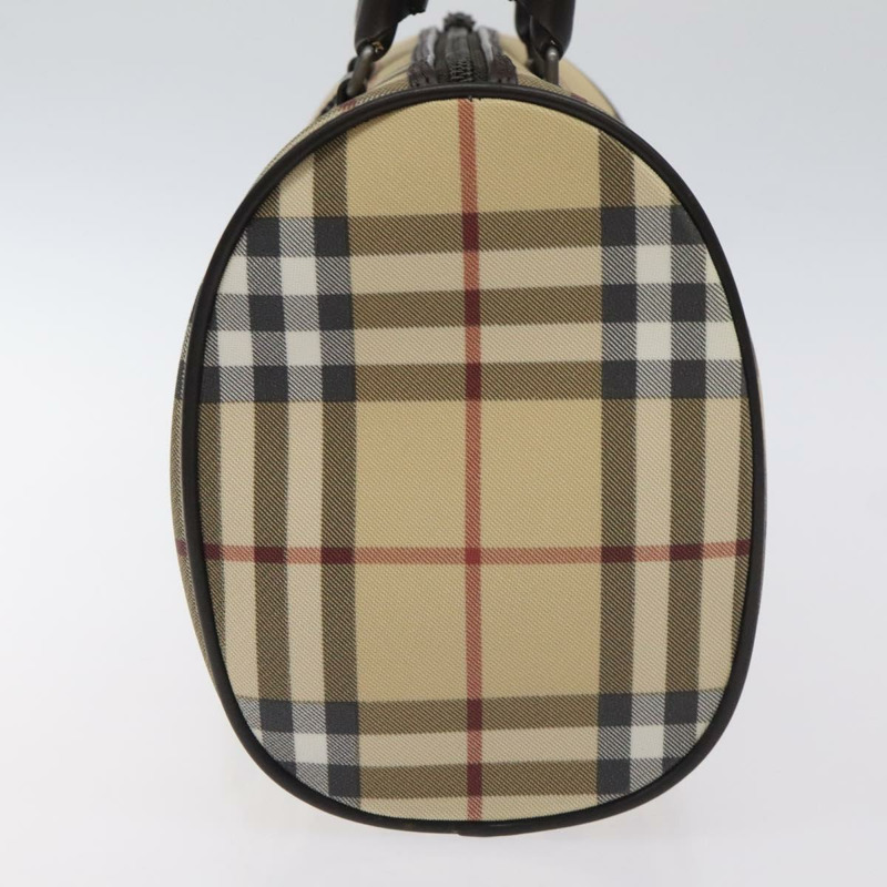 【日本直送】BURBERRY Nova 格紋手提包 PVC 米色正品 BA3513-4