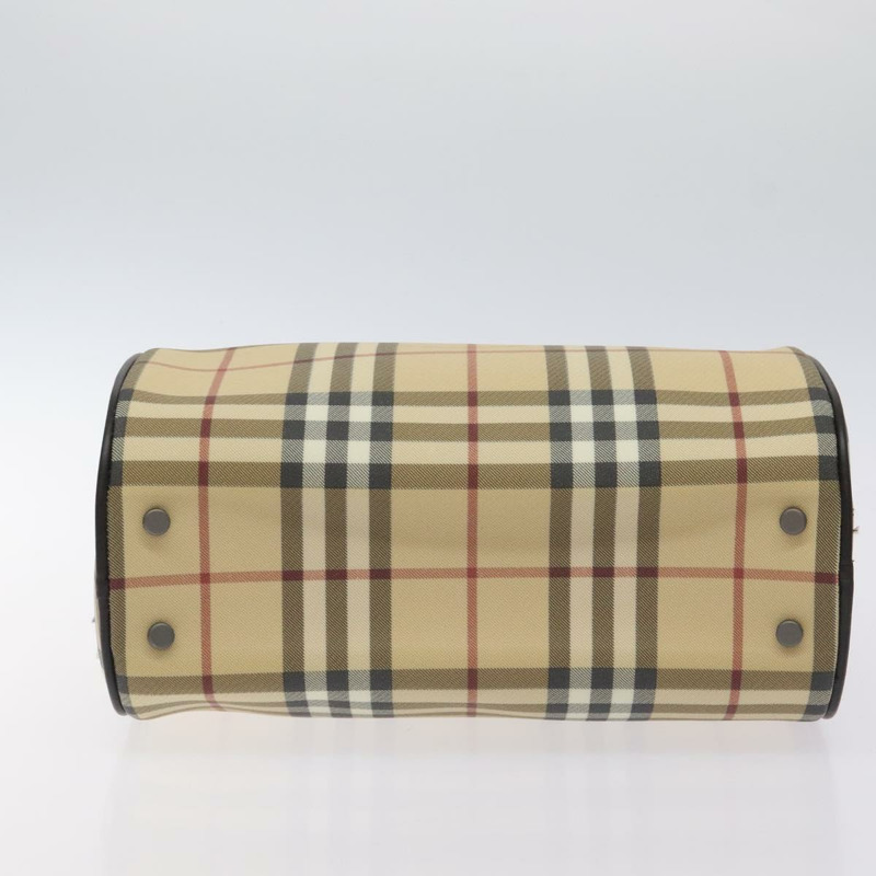 【日本直送】BURBERRY Nova 格紋手提包 PVC 米色正品 BA3513-8