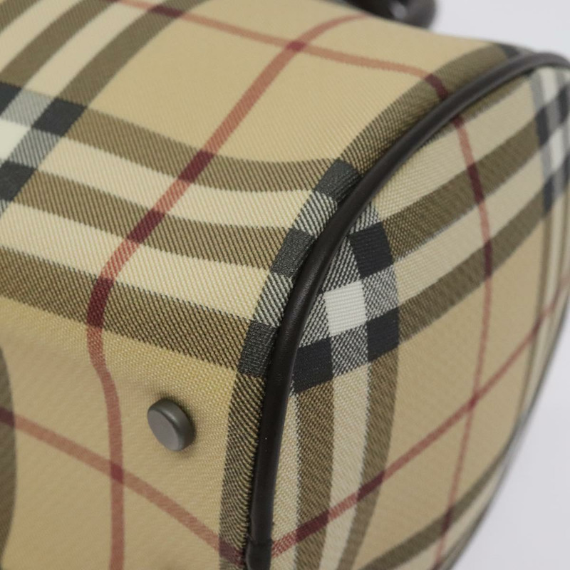 【日本直送】BURBERRY Nova 格紋手提包 PVC 米色正品 BA3513-11