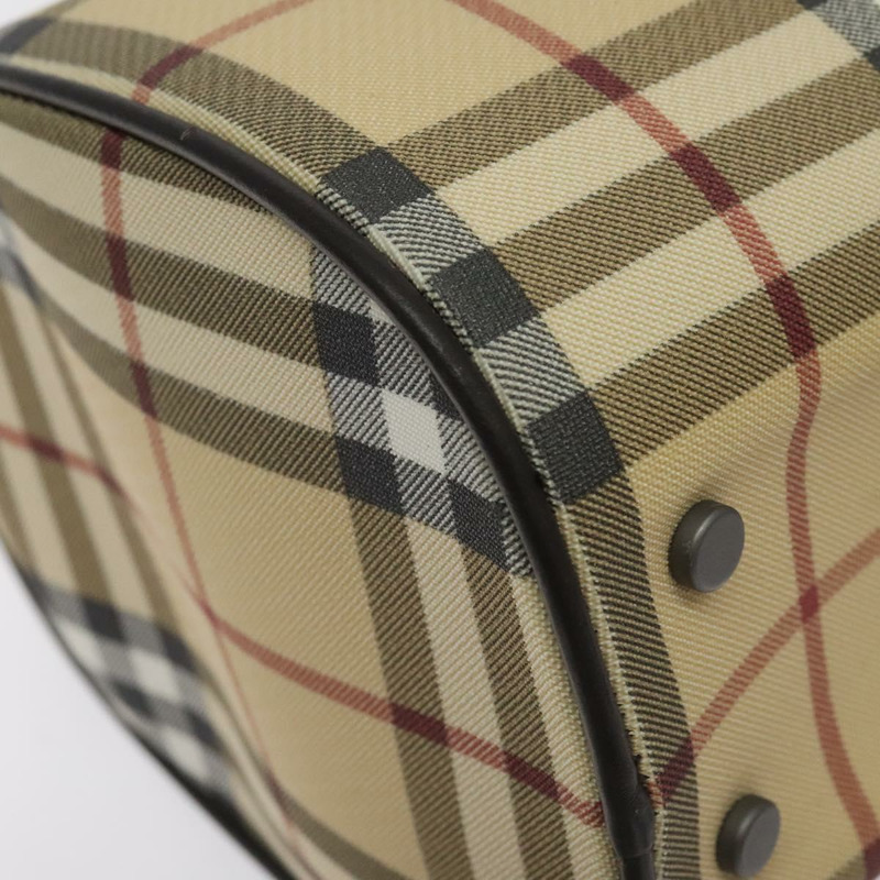 【日本直送】BURBERRY Nova 格紋手提包 PVC 米色正品 BA3513-12