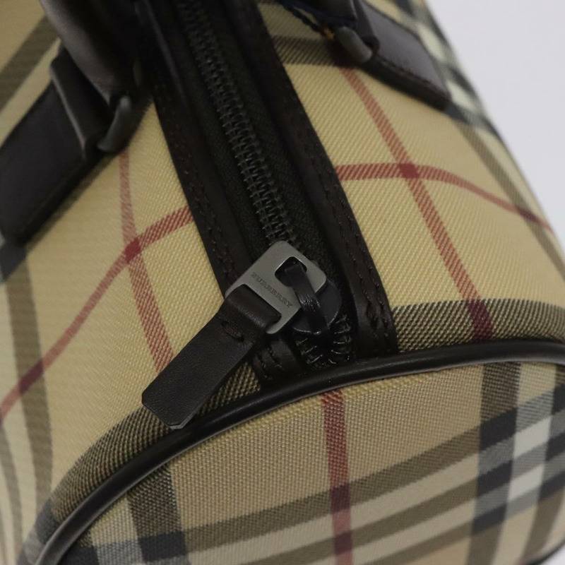 【日本直送】BURBERRY Nova 格紋手提包 PVC 米色正品 BA3513-15
