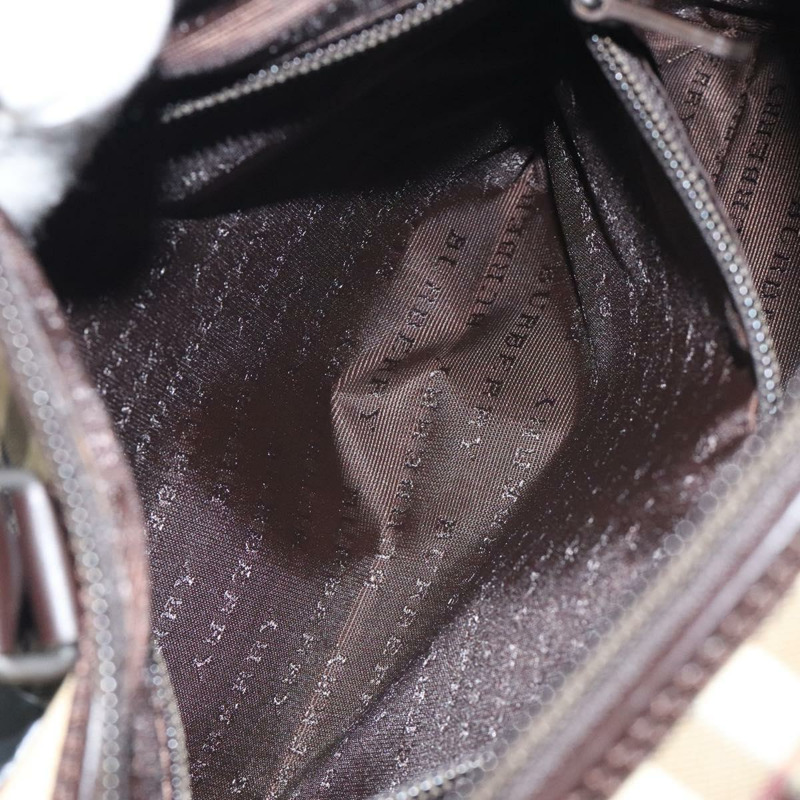 【日本直送】BURBERRY Nova 格紋手提包 PVC 米色正品 BA3513-20