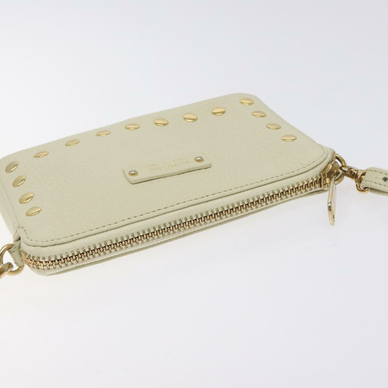 【日本直送】BURBERRY 藍標單肩包 皮革 米色 金色 正品 ti3254-5