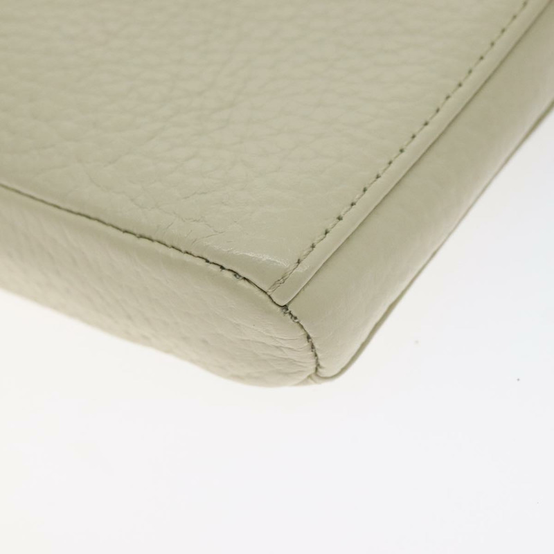 【日本直送】BURBERRY 藍標單肩包 皮革 米色 金色 正品 ti3254-11