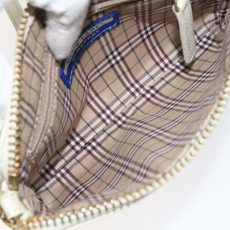 【日本直送】BURBERRY 藍標單肩包 皮革 米色 金色 正品 ti3254-16