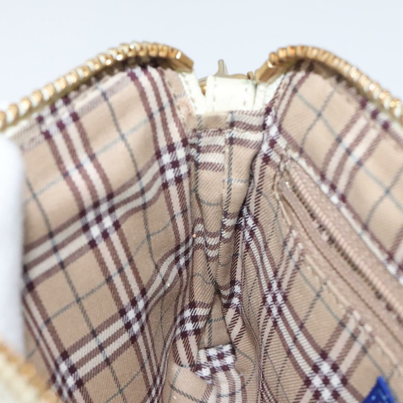 【日本直送】BURBERRY 藍標單肩包 皮革 米色 金色 正品 ti3254-18