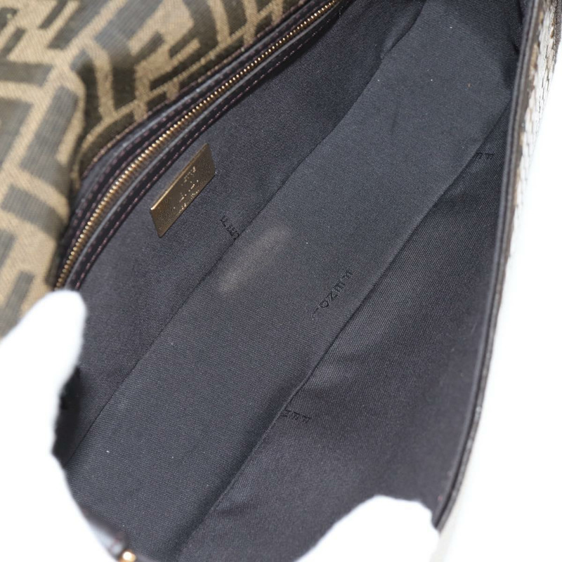 【日本直送】FENDI Zucca 帆布 Mamma 水桶包 單肩包 亮片 2 款可選 棕金色 正品 138993A-20
