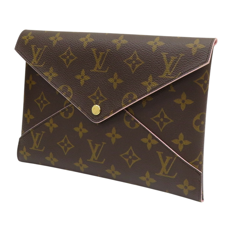 棕色 原花帆布 Kirigami 三件式信封包 手拿包 M62034【LOUIS VUITTON LV 路易威登】 M62034-2