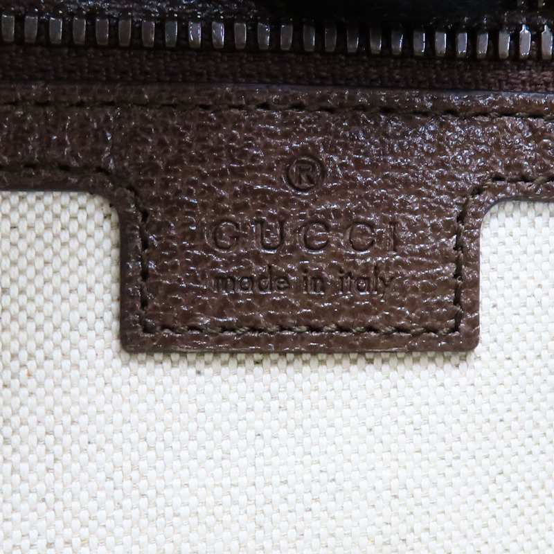 烏木色帆布 牛皮 Ophidia 肩背包 金扣 723312【GUCCI 古馳】 723312-8