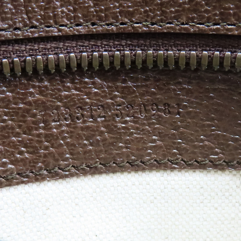 烏木色帆布 牛皮 Ophidia 肩背包 金扣 723312【GUCCI 古馳】 723312-9