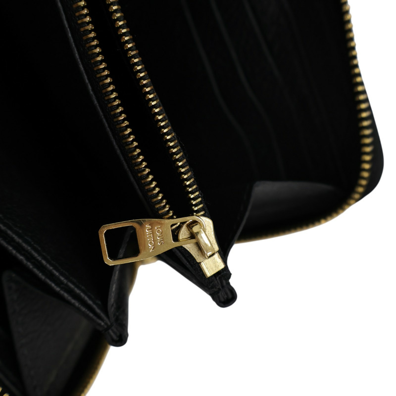 黑色 原花 牛皮 拉鍊長夾 M80481【LOUIS VUITTON LV 路易威登】 M80481-16