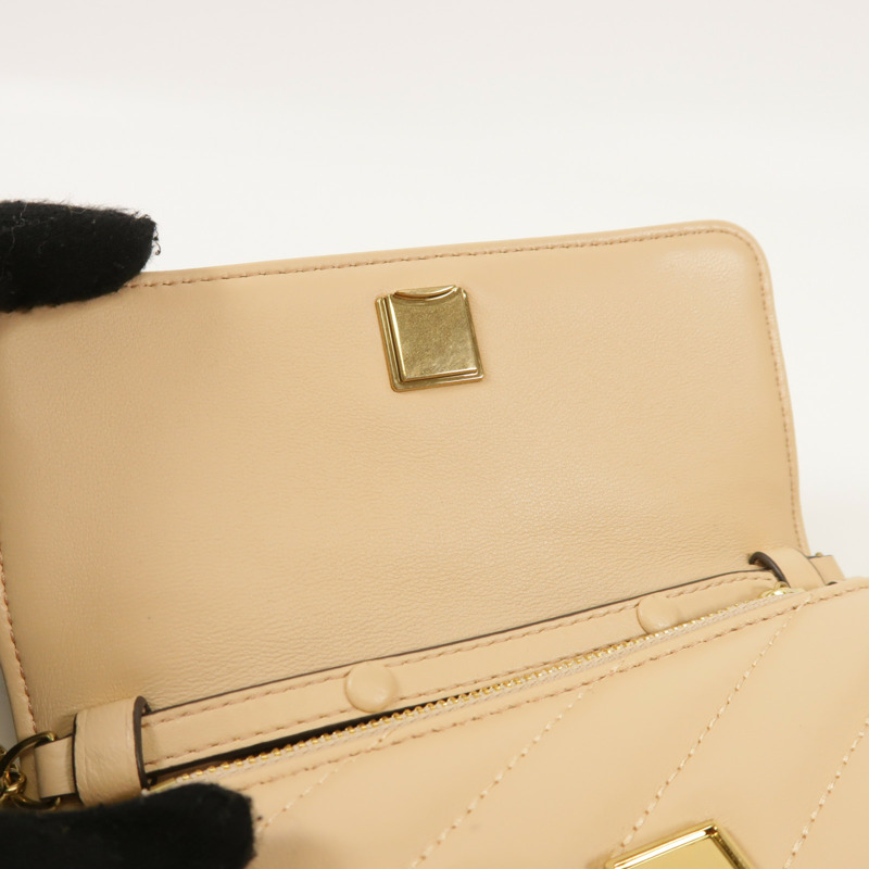Tory Burch 皮革Mini Kira Chevron手挽肩背兩用袋-16
