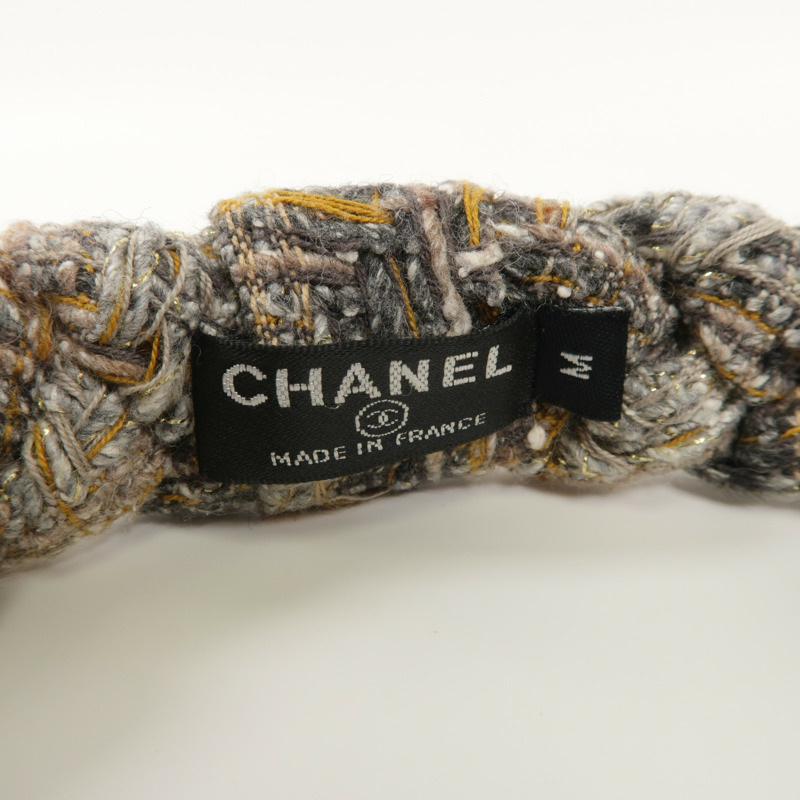 CHANEL 斜紋軟呢Hair Accessory頭帶頭飾-5