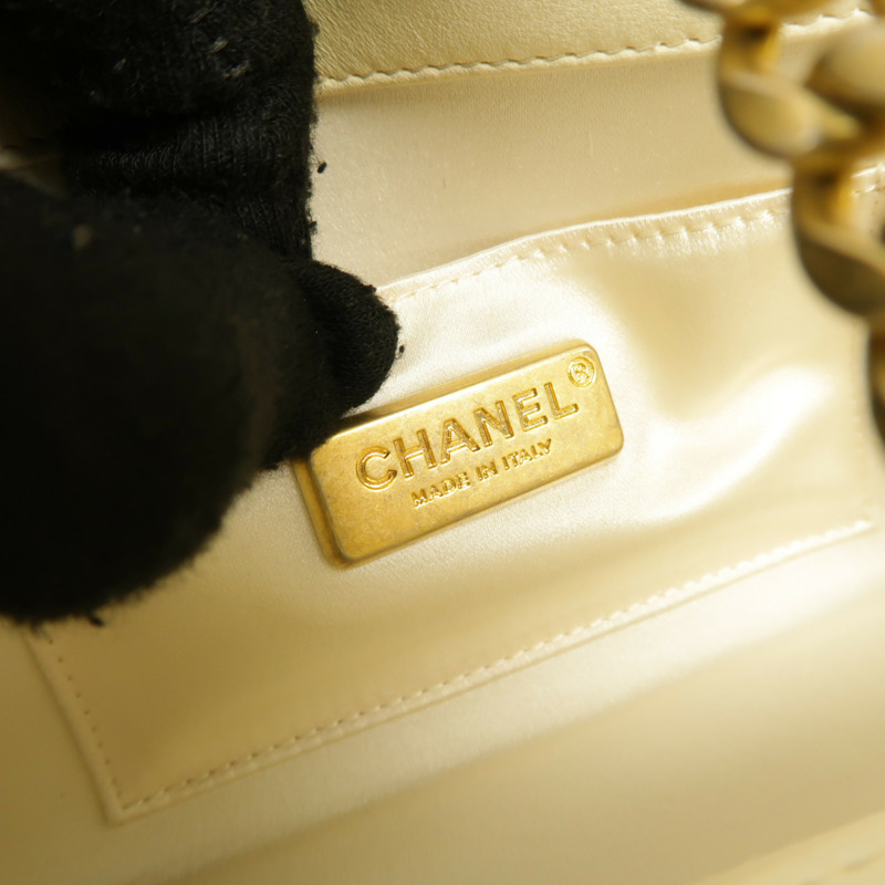 CHANEL 羊皮皮革Evening By The Sea Clutch金扣手挽袋-5