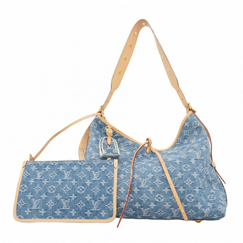 Louis Vuitton Monogram Denim Carryall 肩背包 NMMM M46855 藍色 女款 P1275614