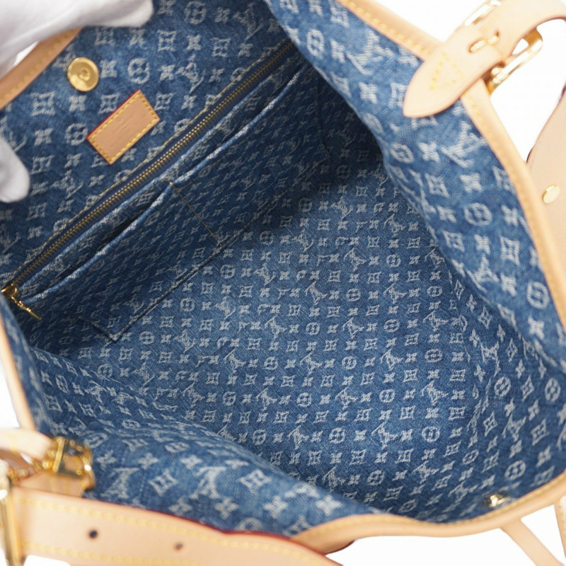 Louis Vuitton Monogram Denim Carryall 肩背包 NMMM M46855 藍色 女款 P1275614-3