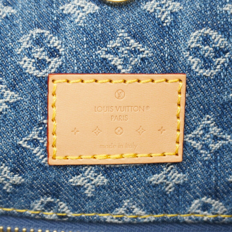 Louis Vuitton Monogram Denim Carryall 肩背包 NMMM M46855 藍色 女款 P1275614-4