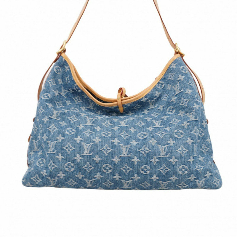 Louis Vuitton Monogram Denim Carryall 肩背包 NMMM M46855 藍色 女款 P1275614-11