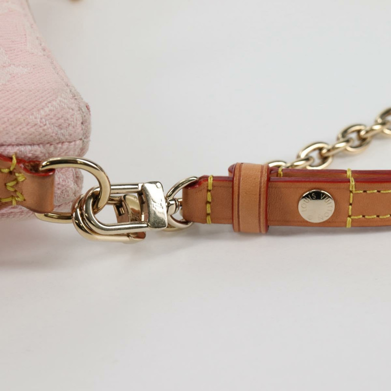 【日本直送】路易威登 Monogram 牛仔布羅紋手拿包粉紅色 M14159 LV 正品 136546M-13
