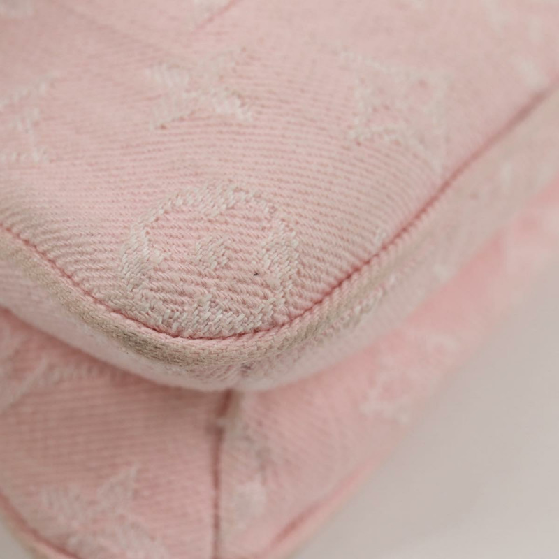 【日本直送】路易威登 Monogram 牛仔布羅紋手拿包粉紅色 M14159 LV 正品 136546M-16
