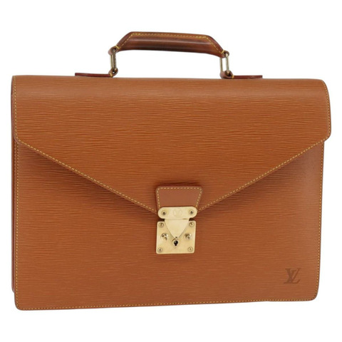 路易威登 Epi Serviette Conseiller 公事包 金色 M54428 LV 正品 BA5997
