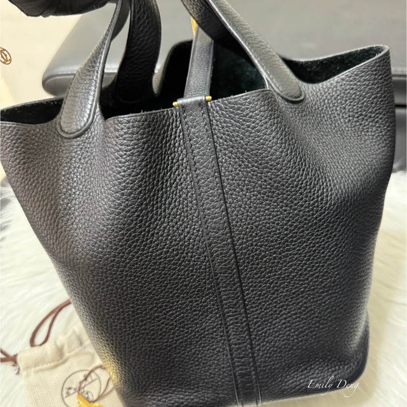 Hermes Picotin 22 黑金-4