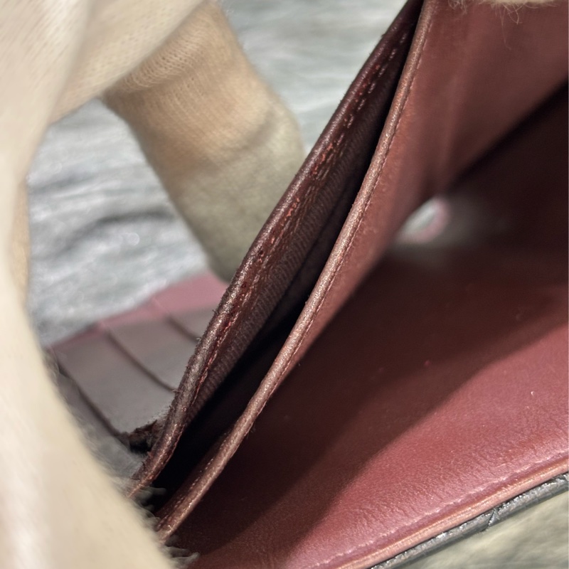 CHANEL A82288 AP0231 黑 荔枝皮 金釦 零錢包 COCO 三折 短夾 皮夾-42