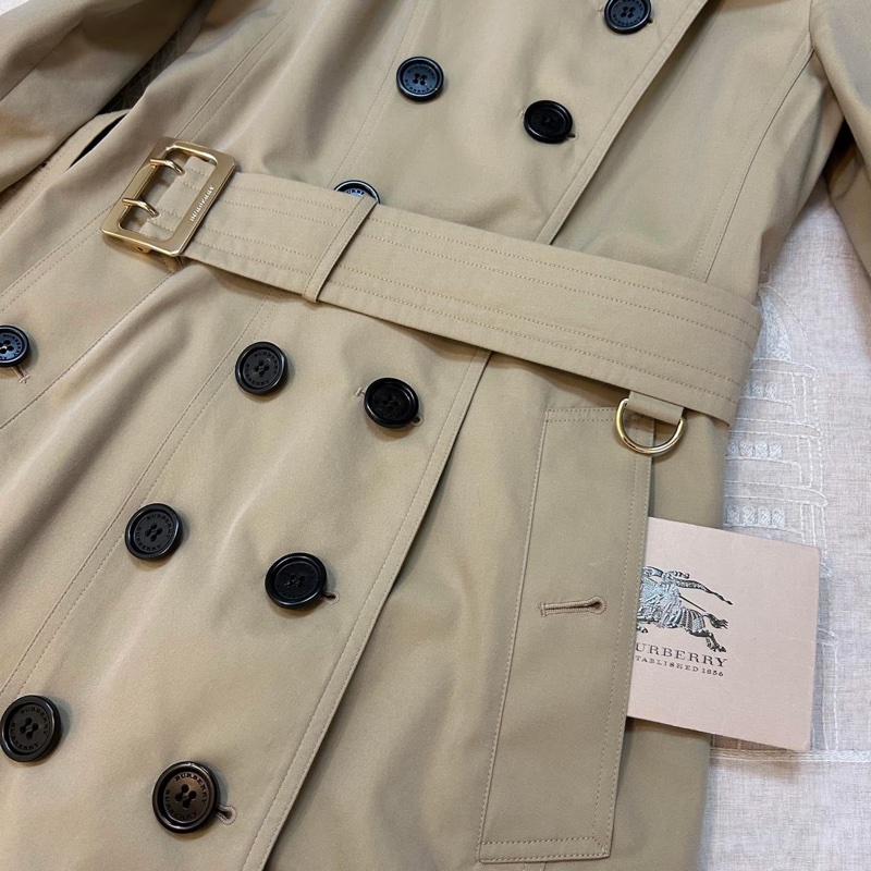 BURBERRY英國黑標蜜色金釦風衣UK4-6
