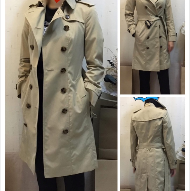 BURBERRY英國黑標蜜色長風衣UK4-0