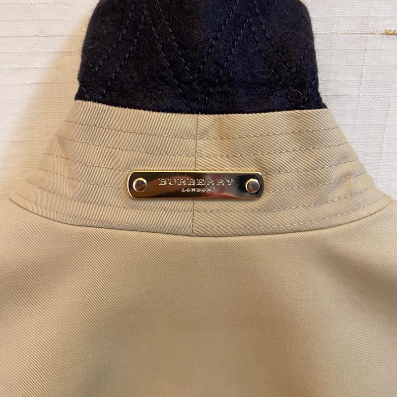 BURBERRY英國黑標蜜色長風衣UK4-3
