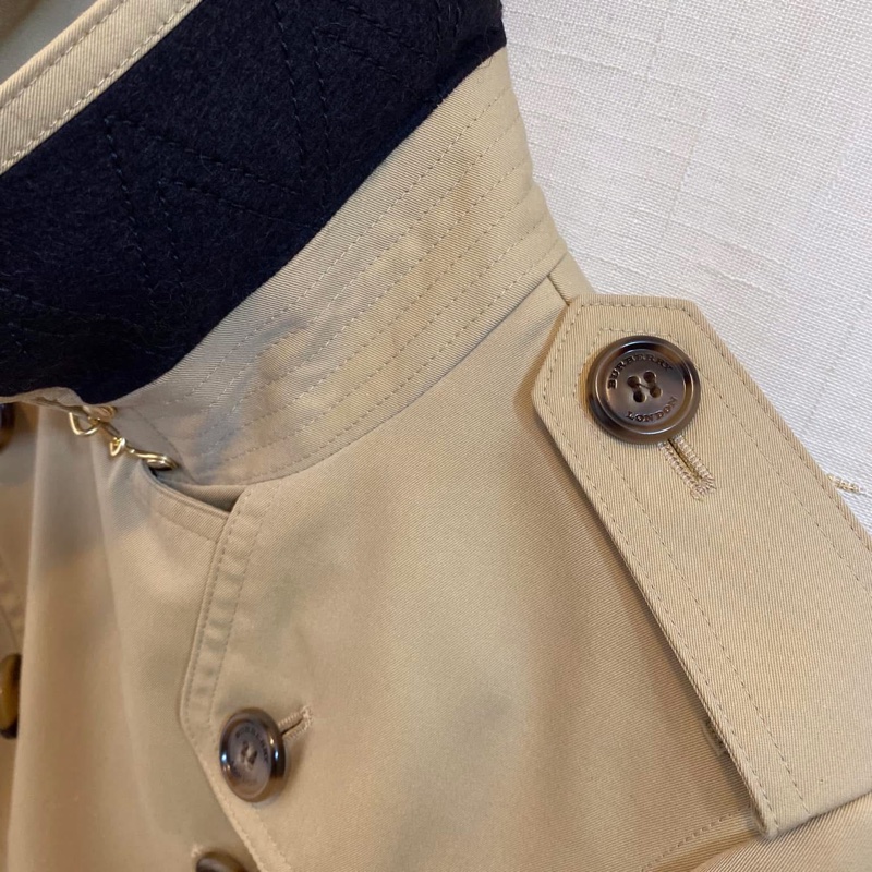 BURBERRY英國黑標蜜色長風衣UK4-4