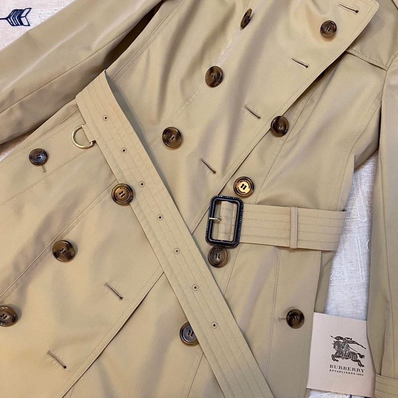 BURBERRY英國黑標蜜色長風衣UK4-8