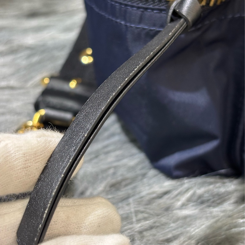 BURBERRY The Rucksack 4016624 深藍 尼龍 中 軍旅背包 雙肩包 肩背包 側背包 後背包-13