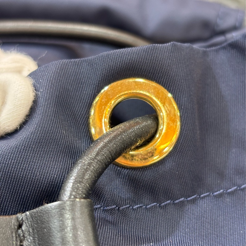 BURBERRY The Rucksack 4016624 深藍 尼龍 中 軍旅背包 雙肩包 肩背包 側背包 後背包-29