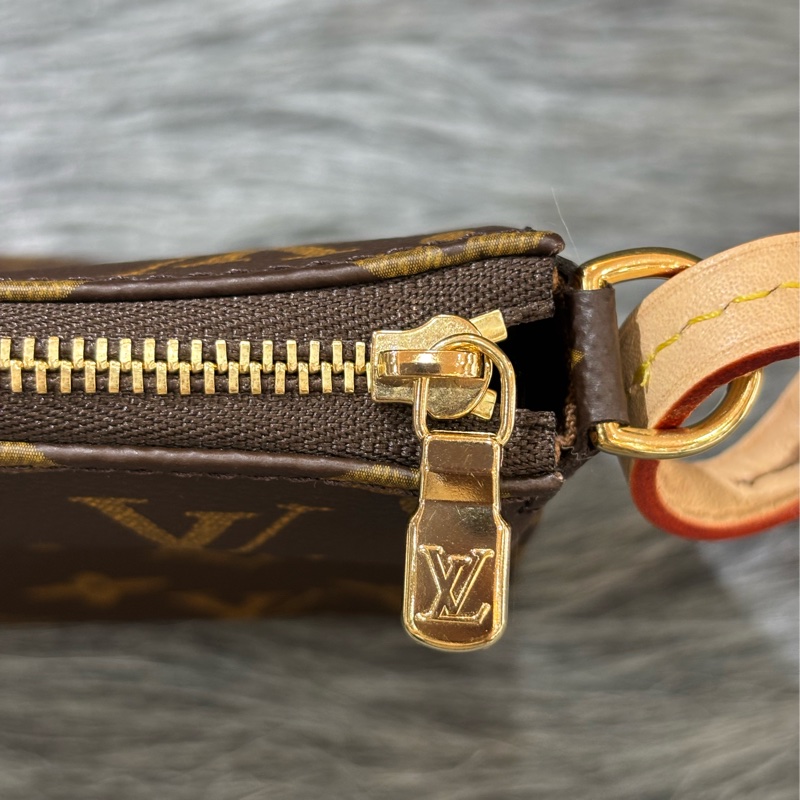 LV M82766 原花 金鍊 雙肩帶 肩背包 麻將包 三合一 鏈包 手拿包 腋下包-13