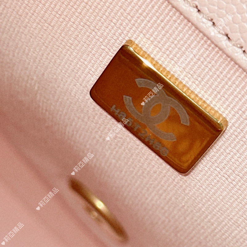 莉亞精品♡ Chanel 粉色後背包 二手美包-17