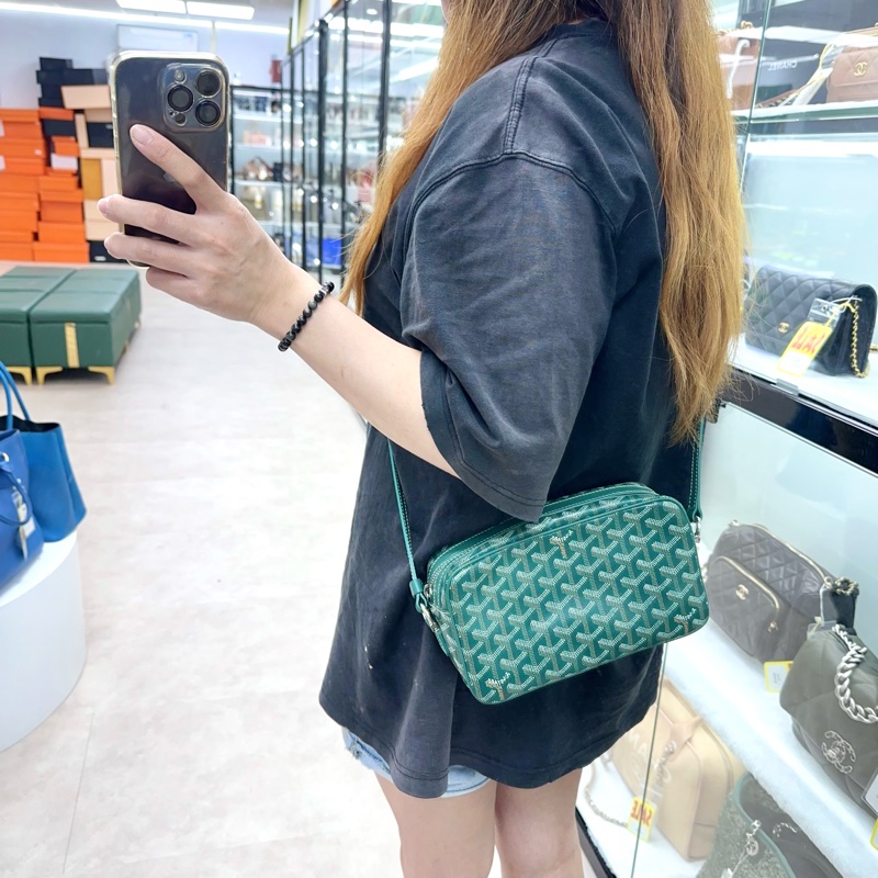 GOYARD Cap-Vert 綠色相機包 斜肩包 PM Size-1