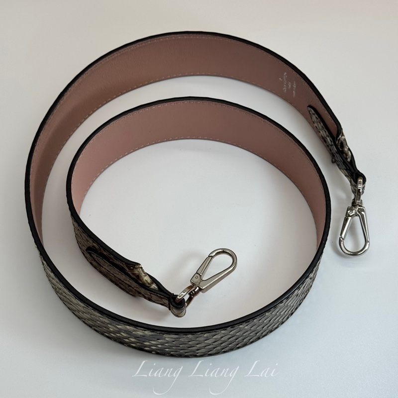 Louis Vuitton LV 限量大蟒蛇皮背包背帶|肩帶-18