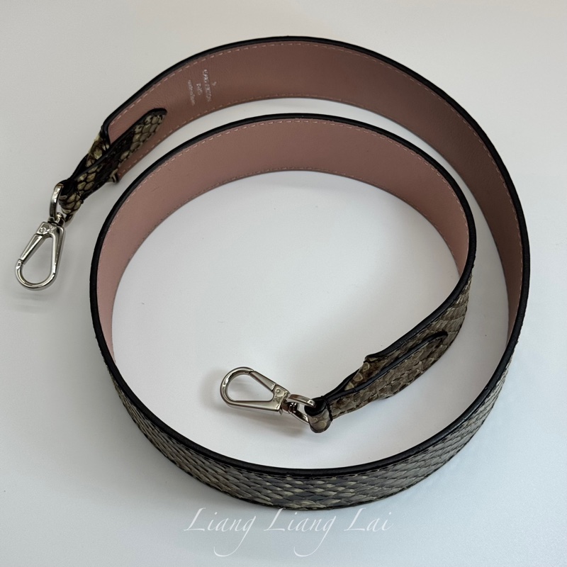 Louis Vuitton LV 限量大蟒蛇皮背包背帶|肩帶-19