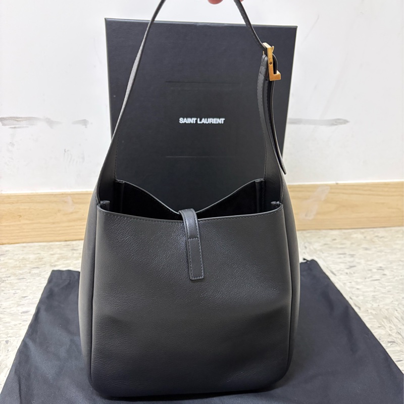 Yves Saint Laurent YSL 聖羅蘭 Hobo Small 小號 黑金色-4