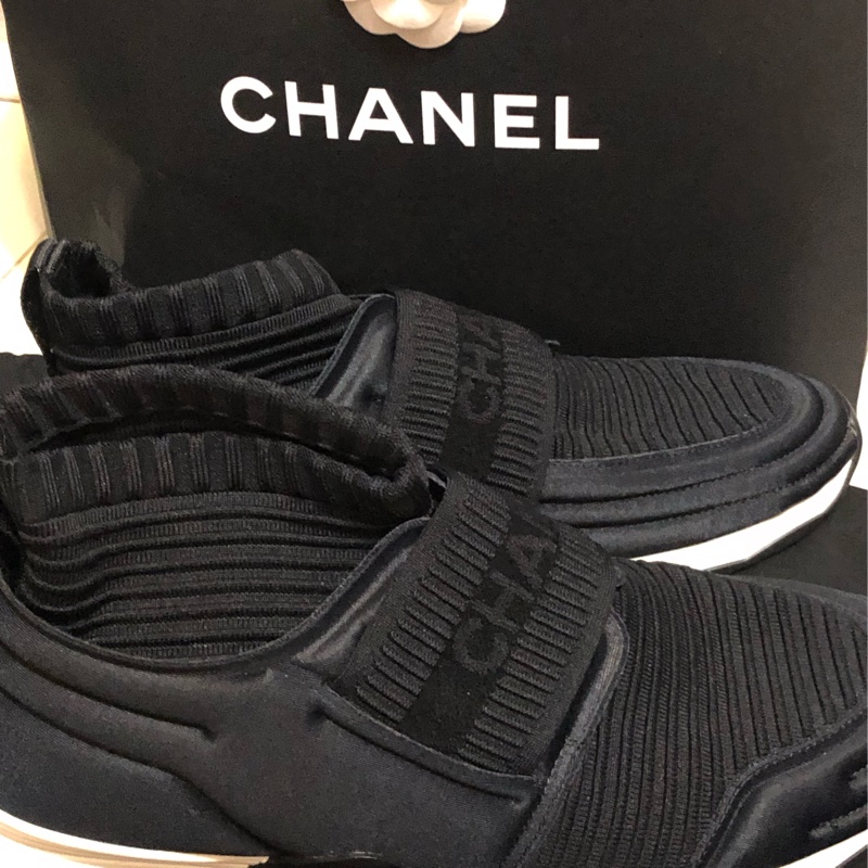 Chanel運動鞋香奈兒運動鞋全新購於台灣專櫃現貨在台灣size38全新香奈兒限量運動鞋-2