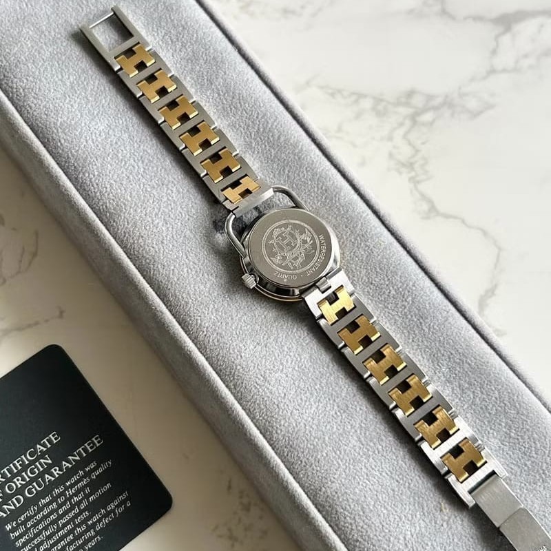 絕版古董錶 Hermes Arceau 二手男女裝金屬錶帶 手錶 腕錶 中古-7