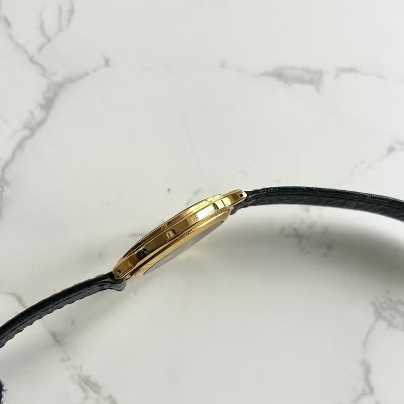 【LA LUNE】絕版古董錶 Celine黑金凱旋門皮革帶 二手男女裝手錶 腕錶 中古錶-4