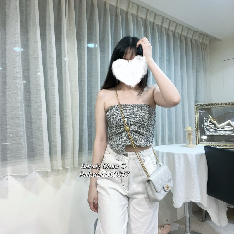 ෆ Chanel Coco愛心調節扣高級奶奶灰🩶芯片款-4