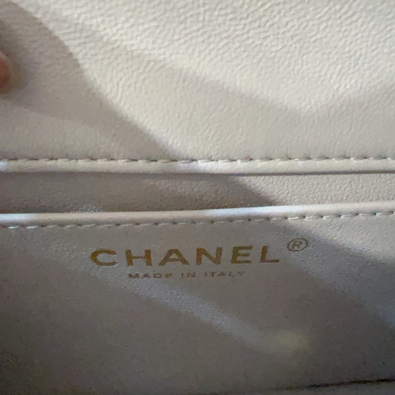 ෆ Chanel Coco愛心調節扣高級奶奶灰🩶芯片款-23