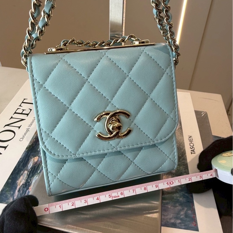 Chanel 水藍色方形包 🩵🩵🩵🩵-1