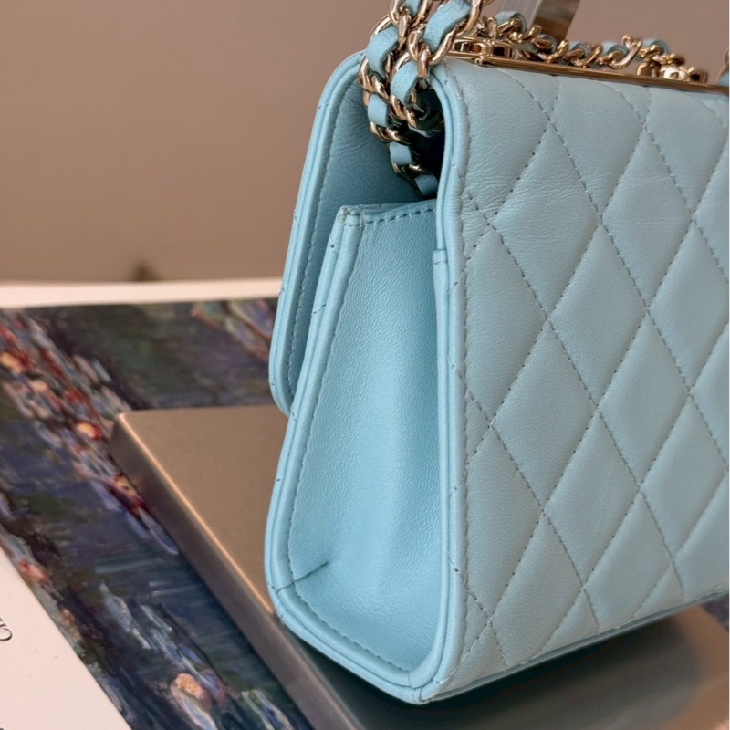 Chanel 水藍色方形包 🩵🩵🩵🩵-7