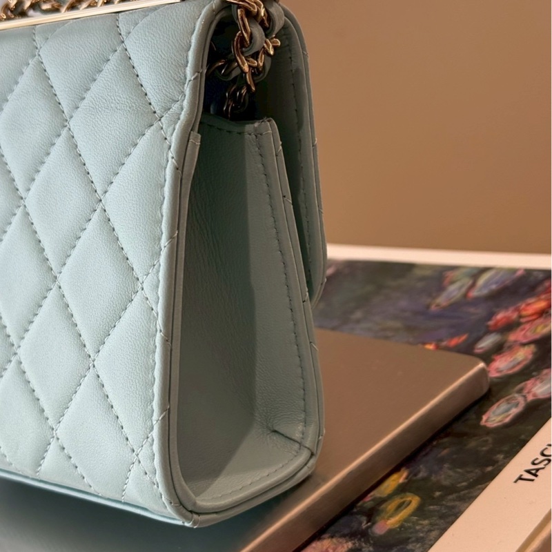 Chanel 水藍色方形包 🩵🩵🩵🩵-8